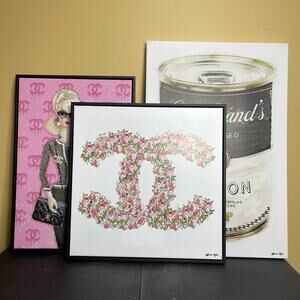 The Oliver Gal Artist Co. Channel Wall Art Canvas Prints bundle of 3